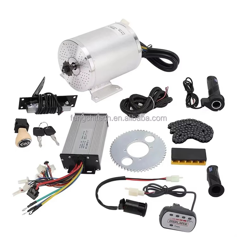 محرك تيار مستمر بدون فرشاة 72  - مراجعة Ebike Conversion Kit 72V 3000W وسعره